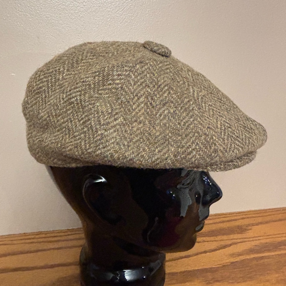 Brown Simpson Piccadilly Tweed Flat Cap